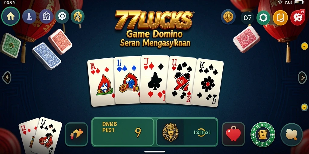 Screenshot gameplay menampilkan keseruan bermain Domino dengan teman.