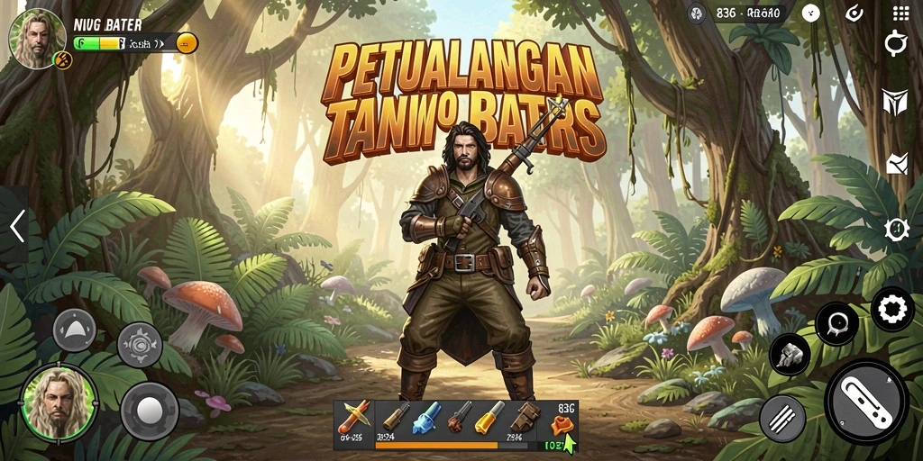 Screenshot gameplay 8364 menampilkan aksi petualangan yang mendebarkan.