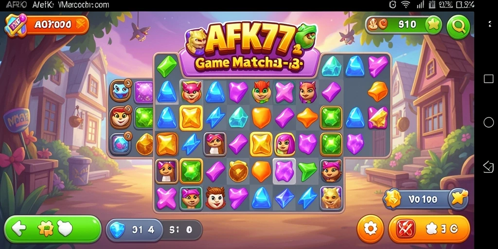 Tampilkan gameplay menakjubkan AFK77 dengan tantangan Match-3.