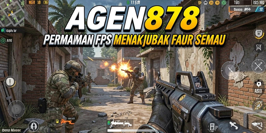 Screenshot AGEN878 menampilkan aksi tembak-menembak yang mendebarkan.