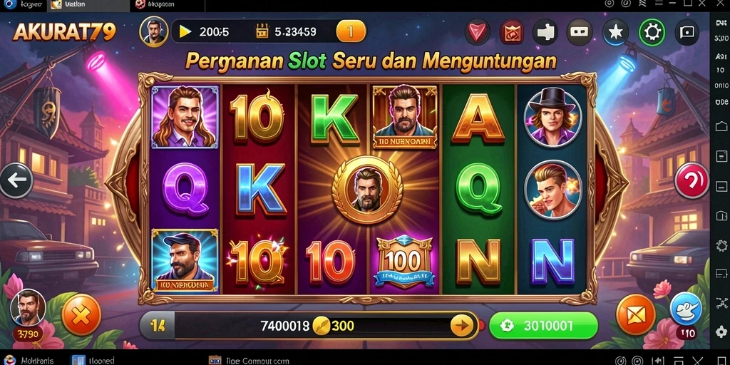 Tampilan menarik gameplay slot di AKURAT79.