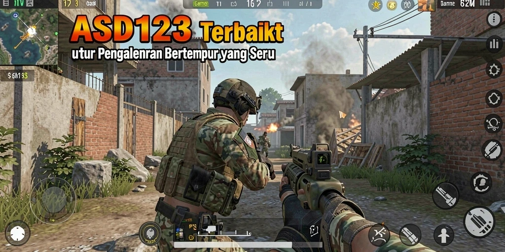 Tampilan gameplay menegangkan dari ASD123 dengan aksi seru.