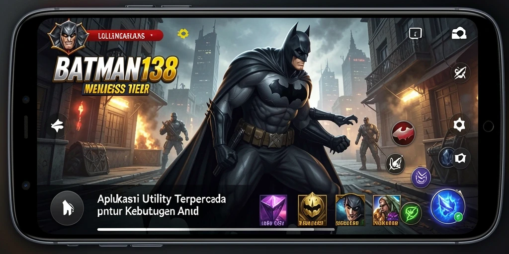 Tampilan utama aplikasi BATMAN138 dengan fitur Utility yang menarik.