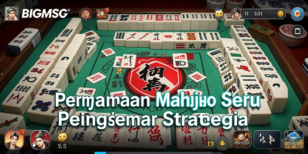 Tampilan menarik dari permainan Mahjong di BIGMSG.