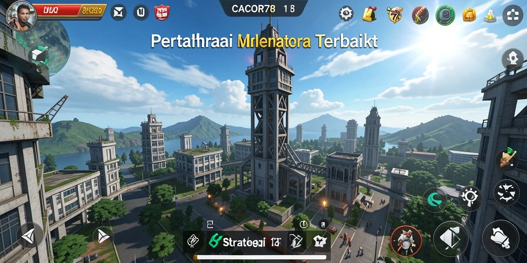Tampilan menarik dari gameplay Tower Defense CACOR78.
