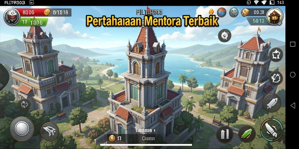 Tampilan menawan dari gameplay FILTER303 yang penuh strategi.