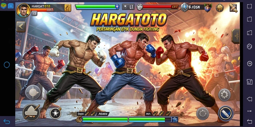 Gameplay HARGATOTO menampilkan aksi pertarungan yang seru dan mendebarkan.
