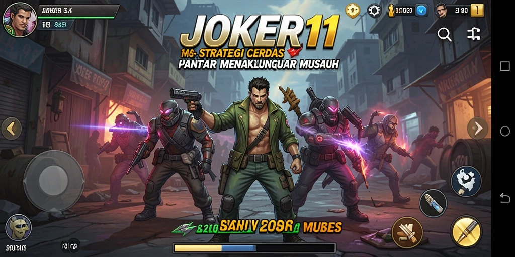 Tampilan strategi pertempuran dalam JOKER11 yang menegangkan.