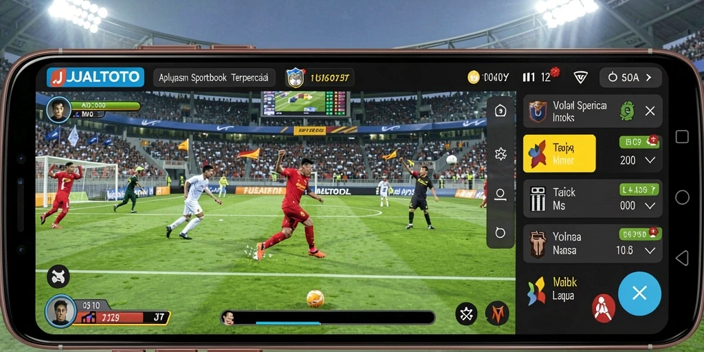 Tampilan menarik dari gameplay Sportsbook JUALTOTO.