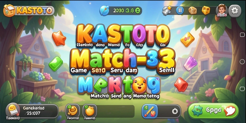 Gameplay KASTOTO yang penuh warna dan menyenangkan.