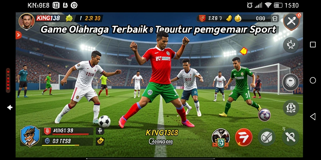 Tampilan gameplay <strong>KING138</strong> yang mendebarkan dalam aksi olahraga.