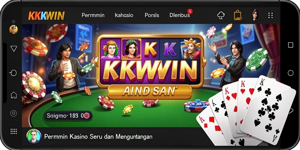 Tampilan gameplay KKWIN yang menarik dan interaktif untuk pengalaman Kasino asyik.