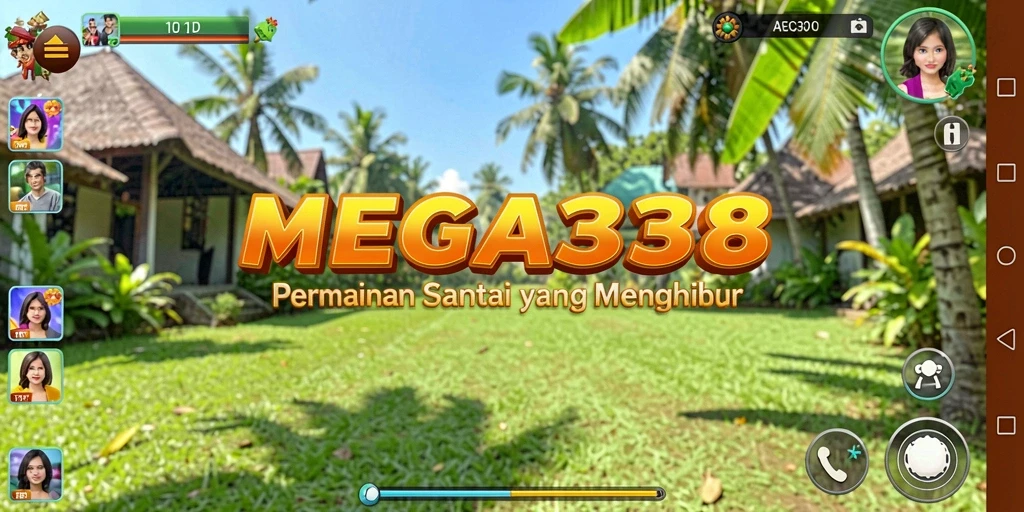 Screenshot utama MEGA338 menampilkan gameplay yang mengasyikkan dan warna-warni.