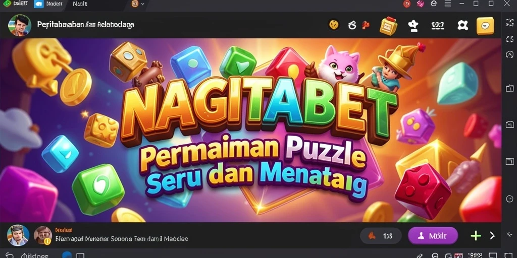 Gameplay seru NAGITABET dengan tantangan puzzle menarik.