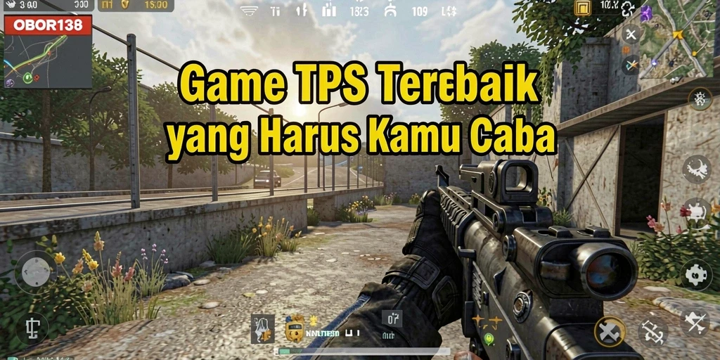 Tampilan screenshot <strong>OBOR138</strong> menampilkan aksi pertempuran seru dalam permainan TPS.