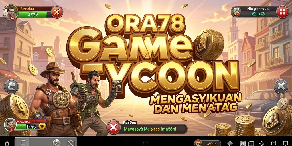 Screenshot gameplay ORA78 yang menampilkan strategi bisnis Tycoon.