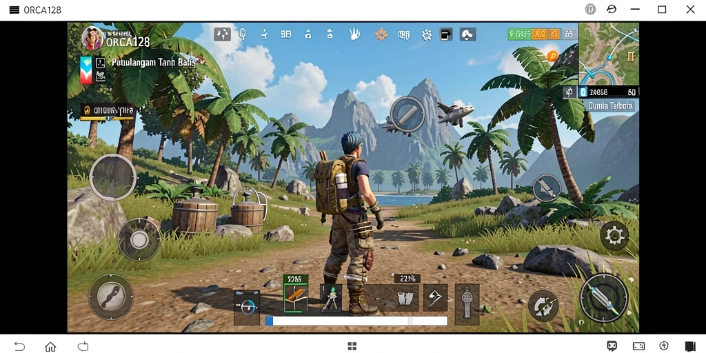 Tangkapan layar menampilkan gameplay eksplorasi dunia terbuka yang menakjubkan.