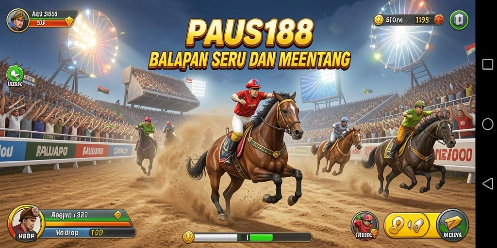 Screenshot menampilkan balapan seru di lintasan yang menantang.