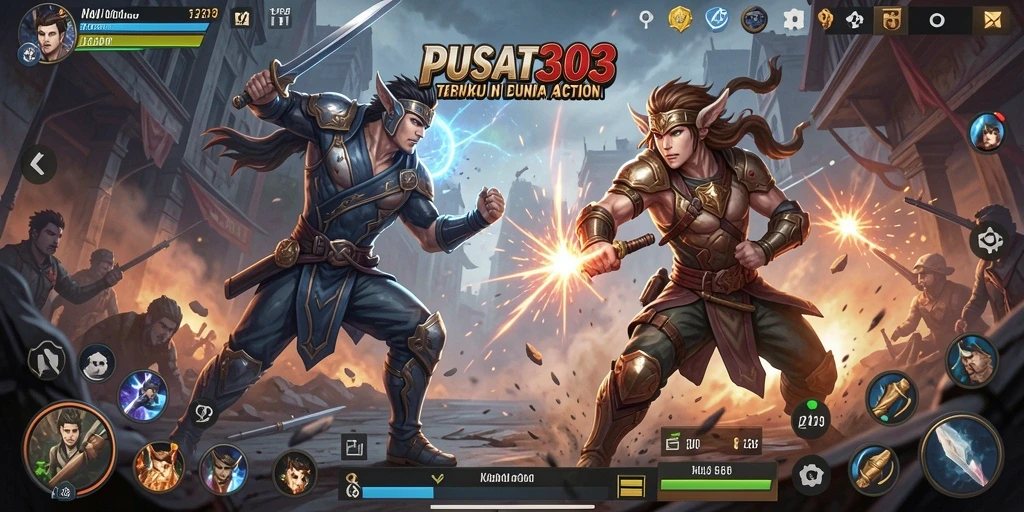 Tampilan gameplay PUSAT303 yang penuh aksi dan seru.