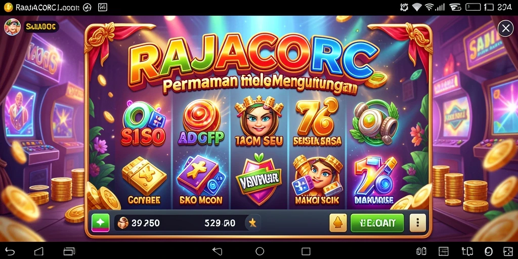Tampilan gameplay RAJACORC yang menarik dan mengasyikkan.