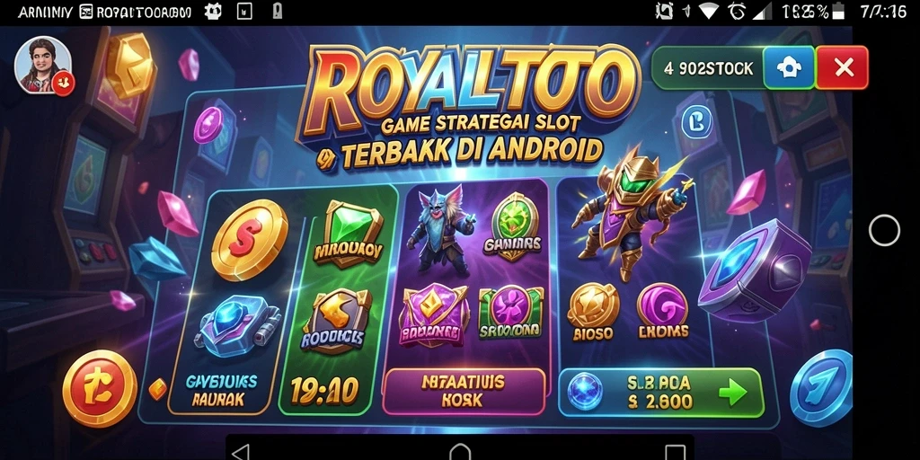 Screenshot gameplay ROYALTOTO menampilkan aksi strategi dan slot yang menggembirakan.