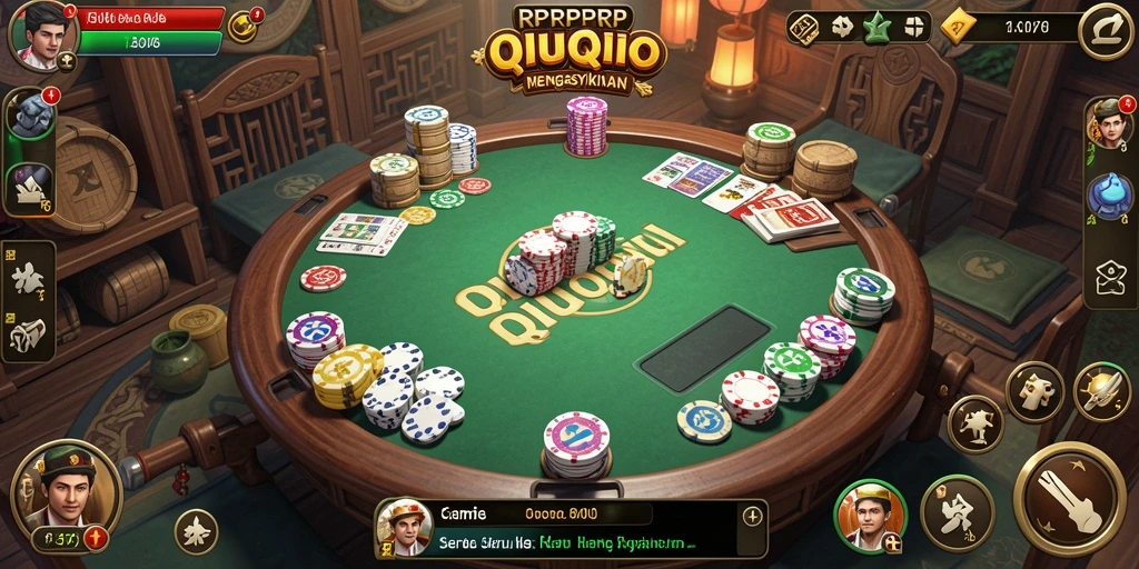 Tampilan gameplay QiuQiu yang seru dan menantang di RPRPRP.