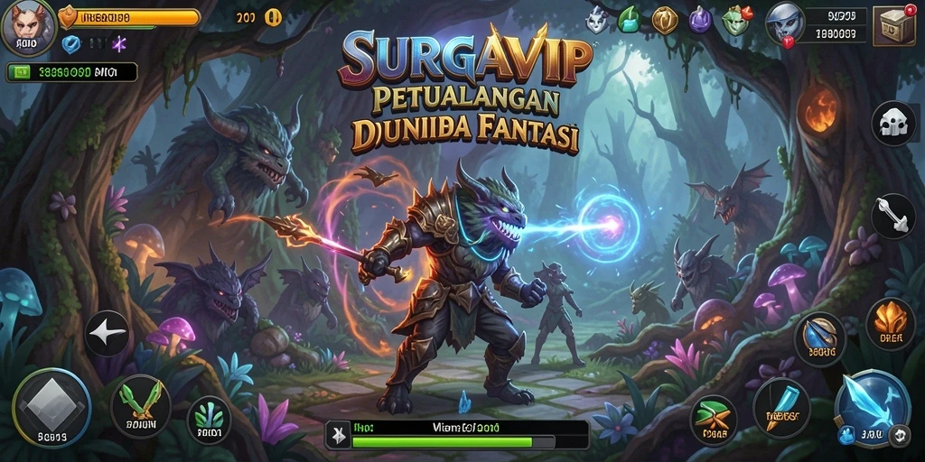 Gameplay seru dan menegangkan di dunia petualangan SURGAVIP.
