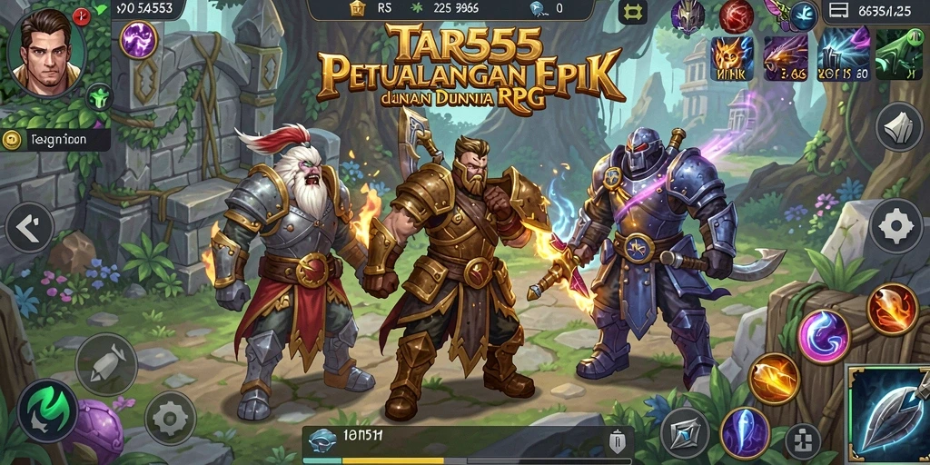 Gameplay menarik dalam dunia fantasi RPG yang mendebarkan.