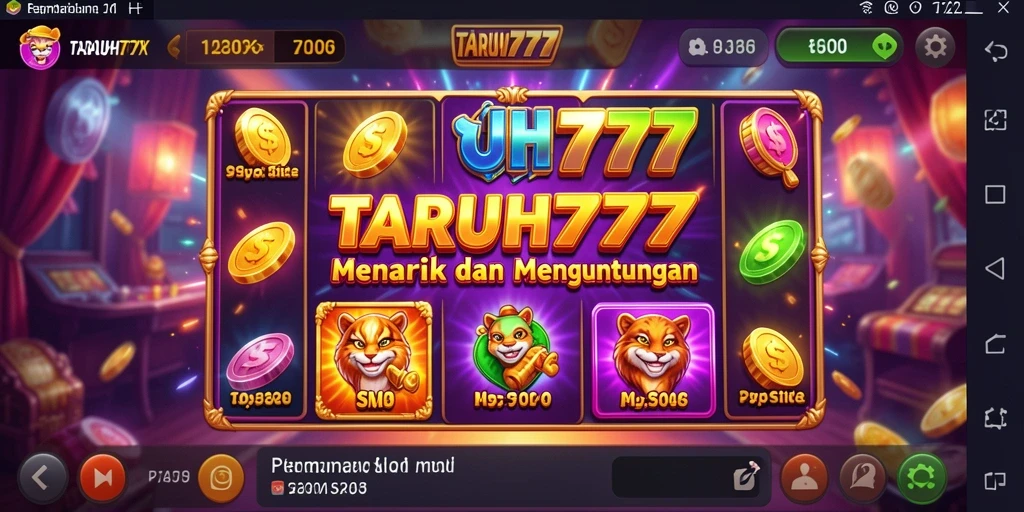 Tampilan menarik gameplay slot di TARUH777 yang penuh warna.