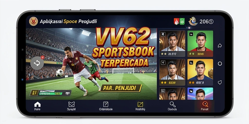 Tampilan gameplay <strong>VV62</strong> yang menarik dalam taruhan olahraga.
