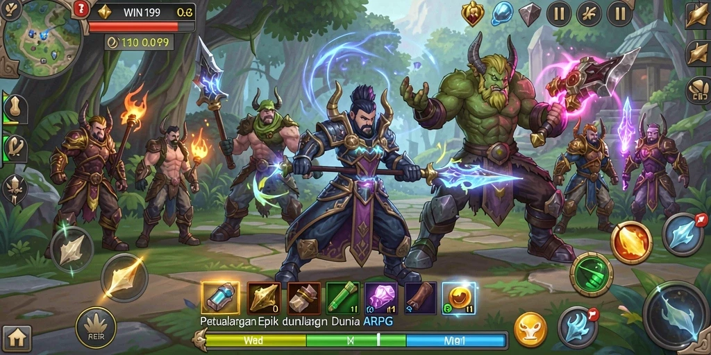 Tampilan menarik dari gameplay penuh aksi di WIN199.